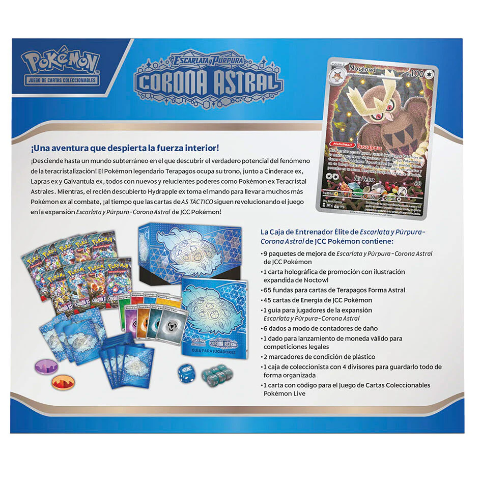 Estuche Entrenador Elite Corona Astral Escarlata & Purpura Pokemon Español - Image 3