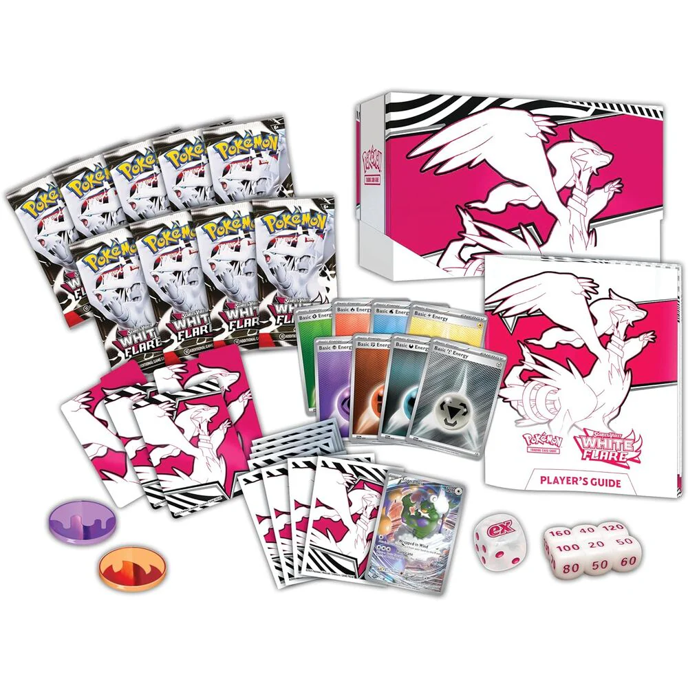 Estuche Entrenador Juego Cartas Coleccionables White Flare Elite Trainer Box Pokemon Ingles - Image 2