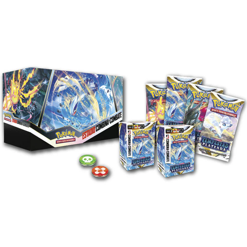 Estuche Juego Cartas Coleccionables Estadio Combina Y Combate Tempestad Plateada Pokemon Español - Image 2