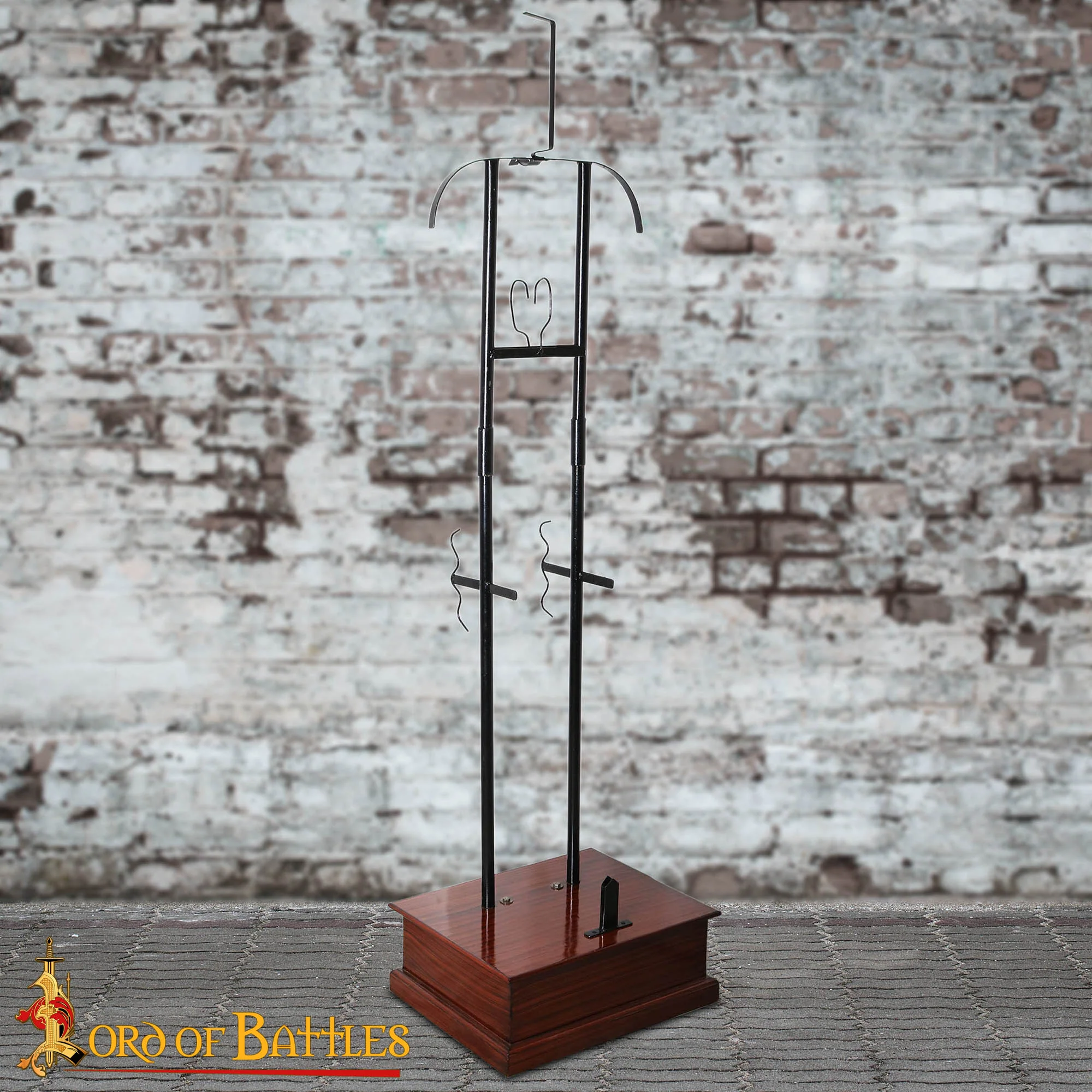 Expositor Medieval de Armadura Completa - Estructura de Acero de Calibre 18 con Base de Madera Dura - Image 10