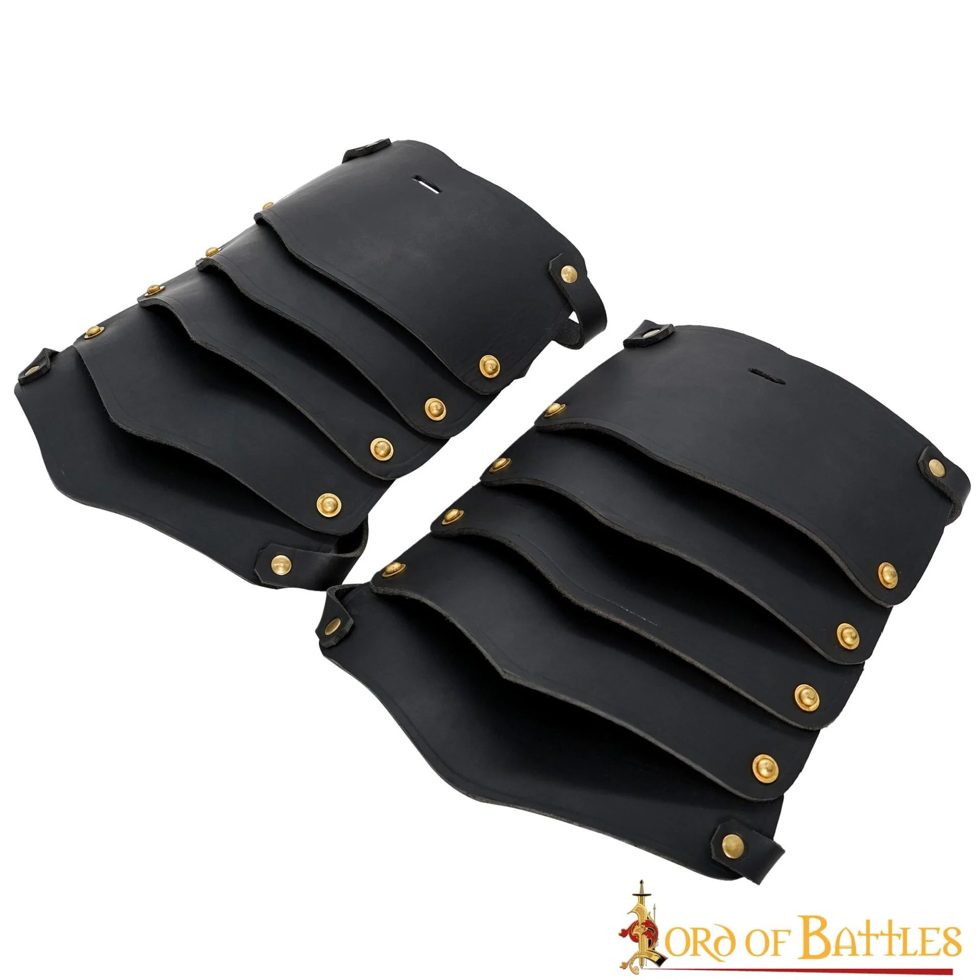 Fantasía Vikingo Pauldrons Cuero con Cinturones de Cuero Ajustables - Image 6