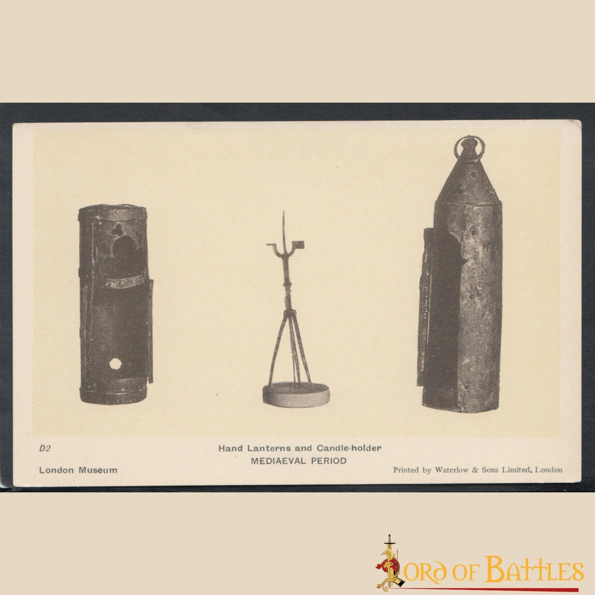 Farol Medieval de Hierro para Velas con Recortes de Trébol y Asa Anular - Image 10