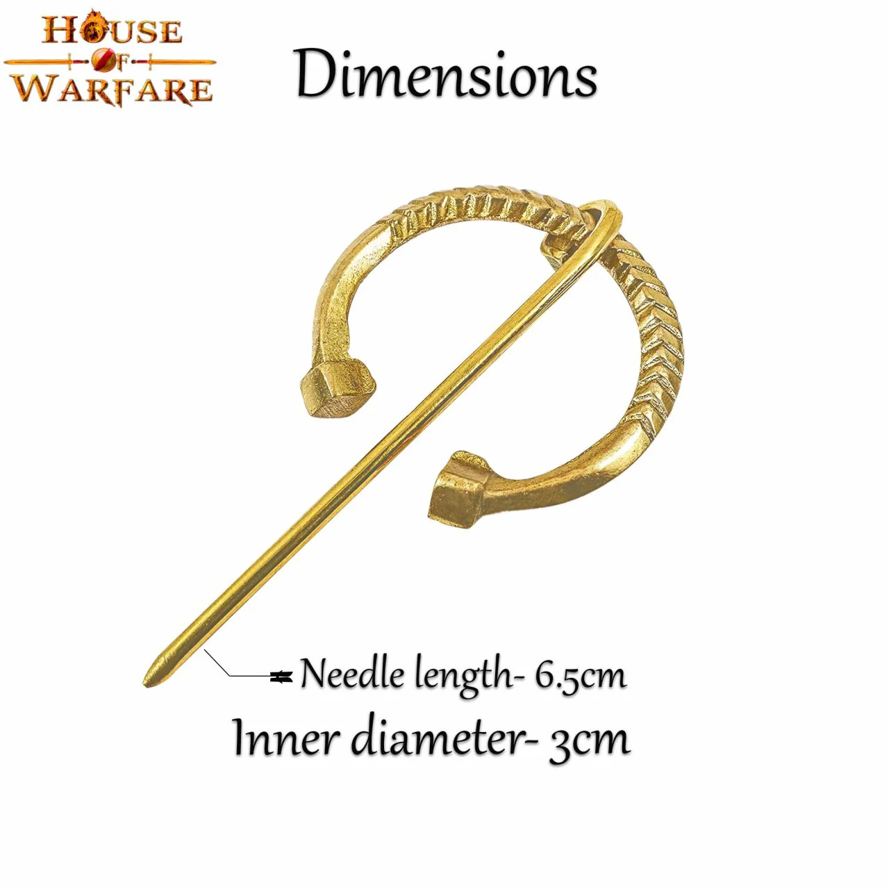 Fíbula Penannular Medieval de Latón - Alfiler Pequeño de Capa para Broche de Traje Histórico y Vikingo - Image 25