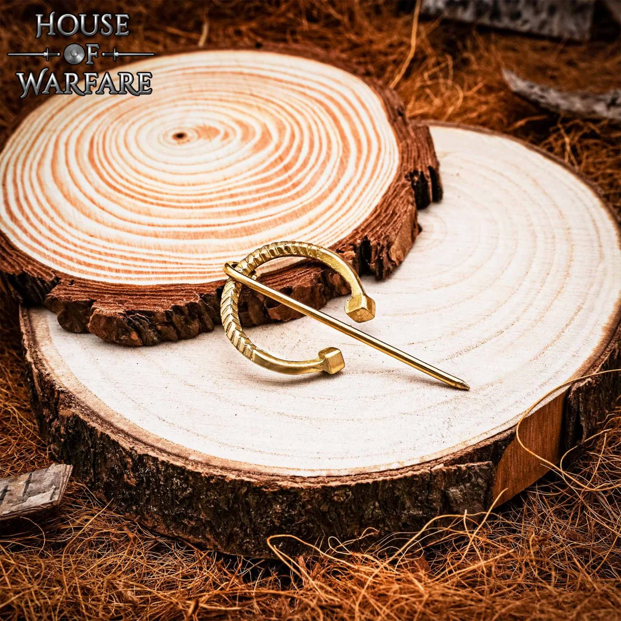 Fíbula Penannular Medieval de Latón - Alfiler Pequeño de Capa para Broche de Traje Histórico y Vikingo - Image 7