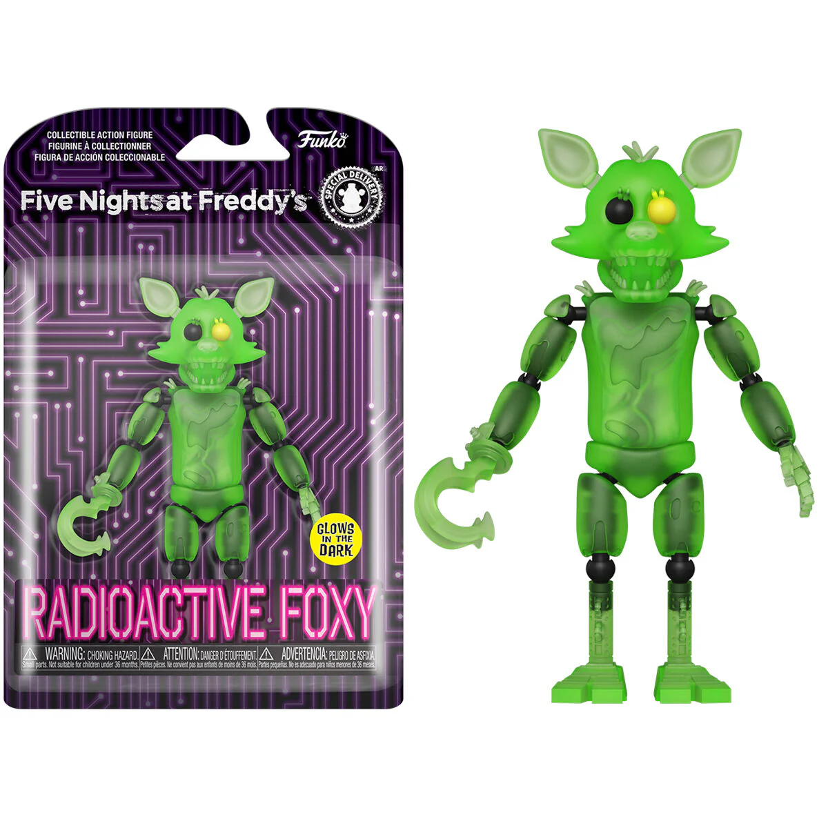 Figura Action Five Nights At Freddys Radioactive Foxy