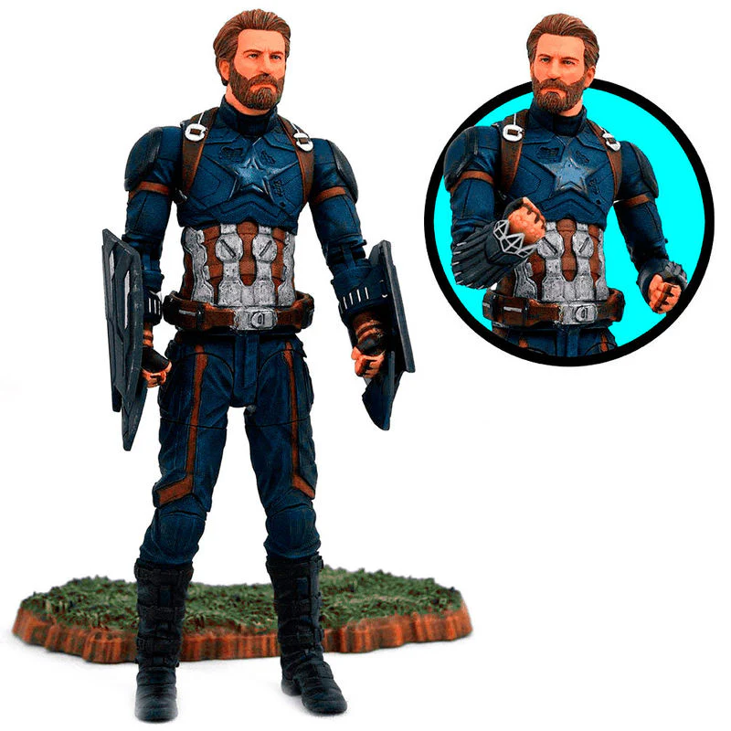 Figura Articulada Capitan America Vengadores Avengers Marvel 18Cm