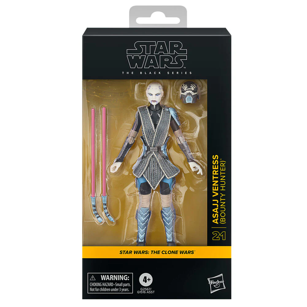 Figura Asajj Ventress Bounty Hunter Star Wars: El Ataque De Los Clones 15Cm