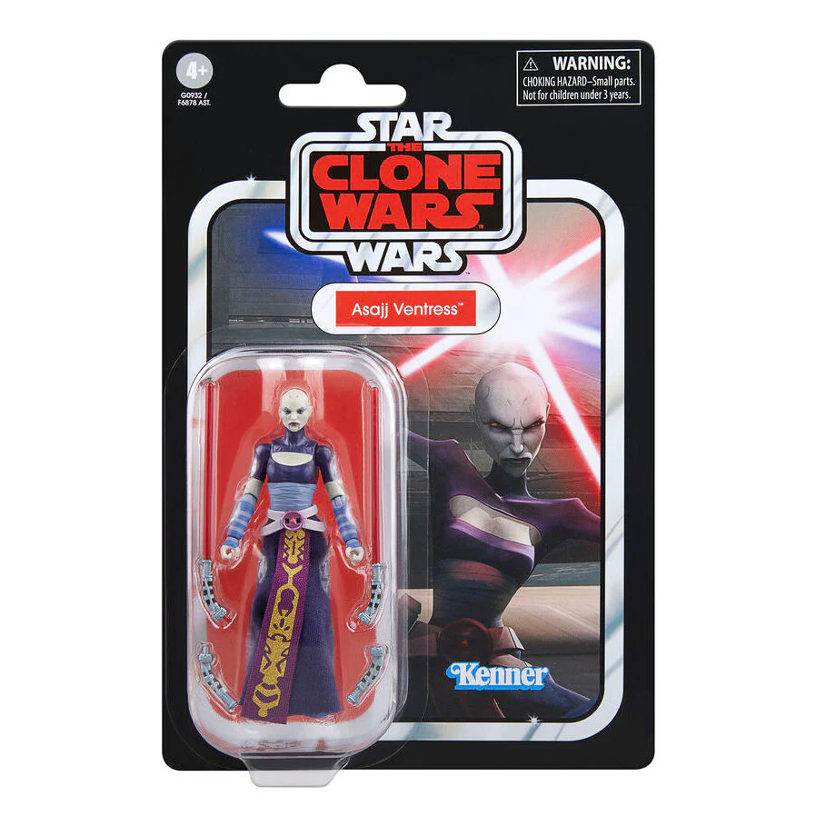 Figura Asajj Ventress La Guerra De Los Clones Star Wars 9,5Cm