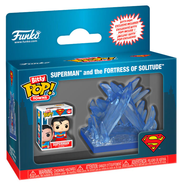 Figura Bitty Pop Town Dc Comics Superman Fortaleza De La Soledad - Image 2