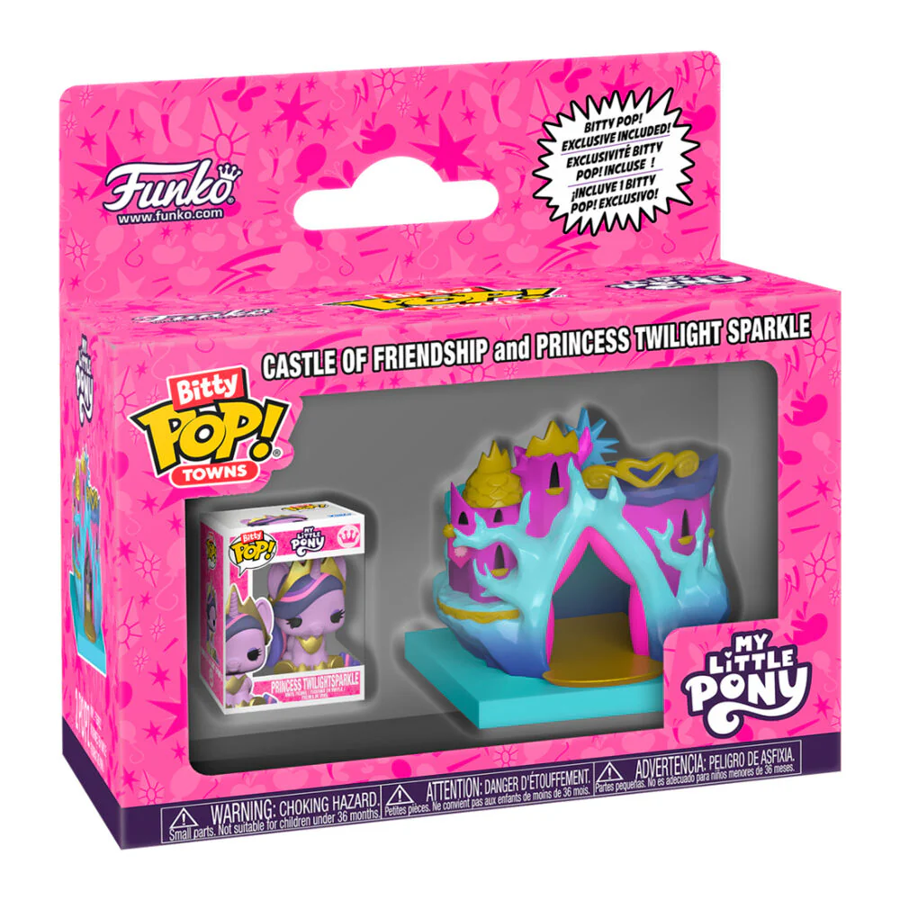 Figura Bitty Pop Town My Little Pony Castle Of Friendship And Princess Twilight Sparkle