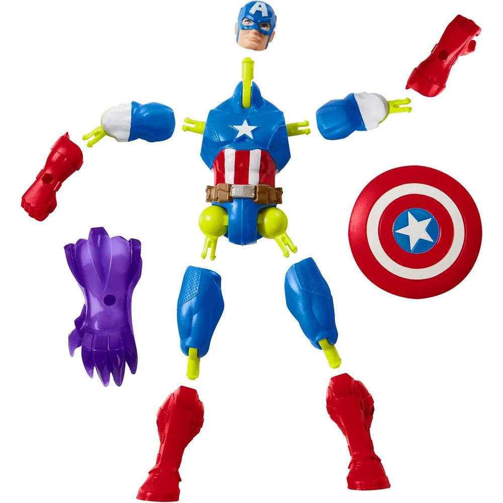 Figura Capitan America Mix Mashers Marvel 12Cm - Image 4