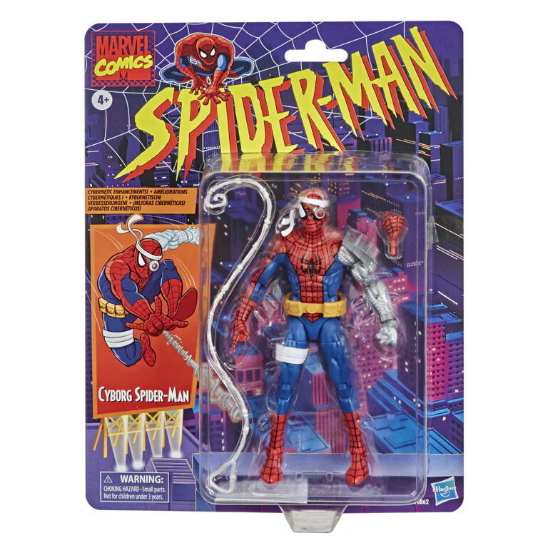 Figura Cyborg Spider-man - Spider-man Marvel Comics 15Cm