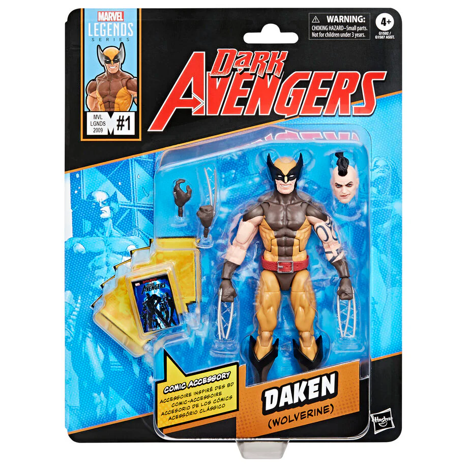 Figura Daken Wolverine Dark Avengers Marvel Legends 15Cm