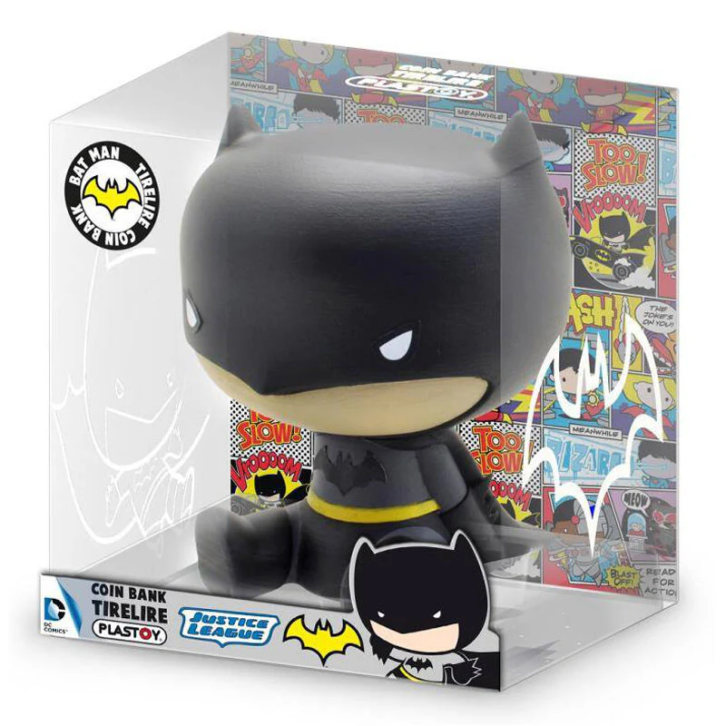 Figura Hucha Chibi Batman Justice League Dc Comics 16Cm
