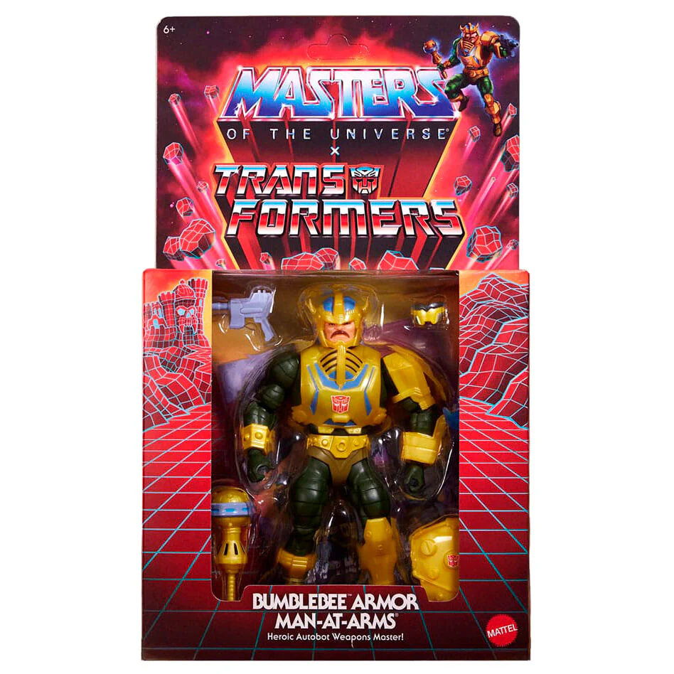 Figura Man-at-arms Bumblebee Transformers Masters Of The Universe 14Cm - Image 4