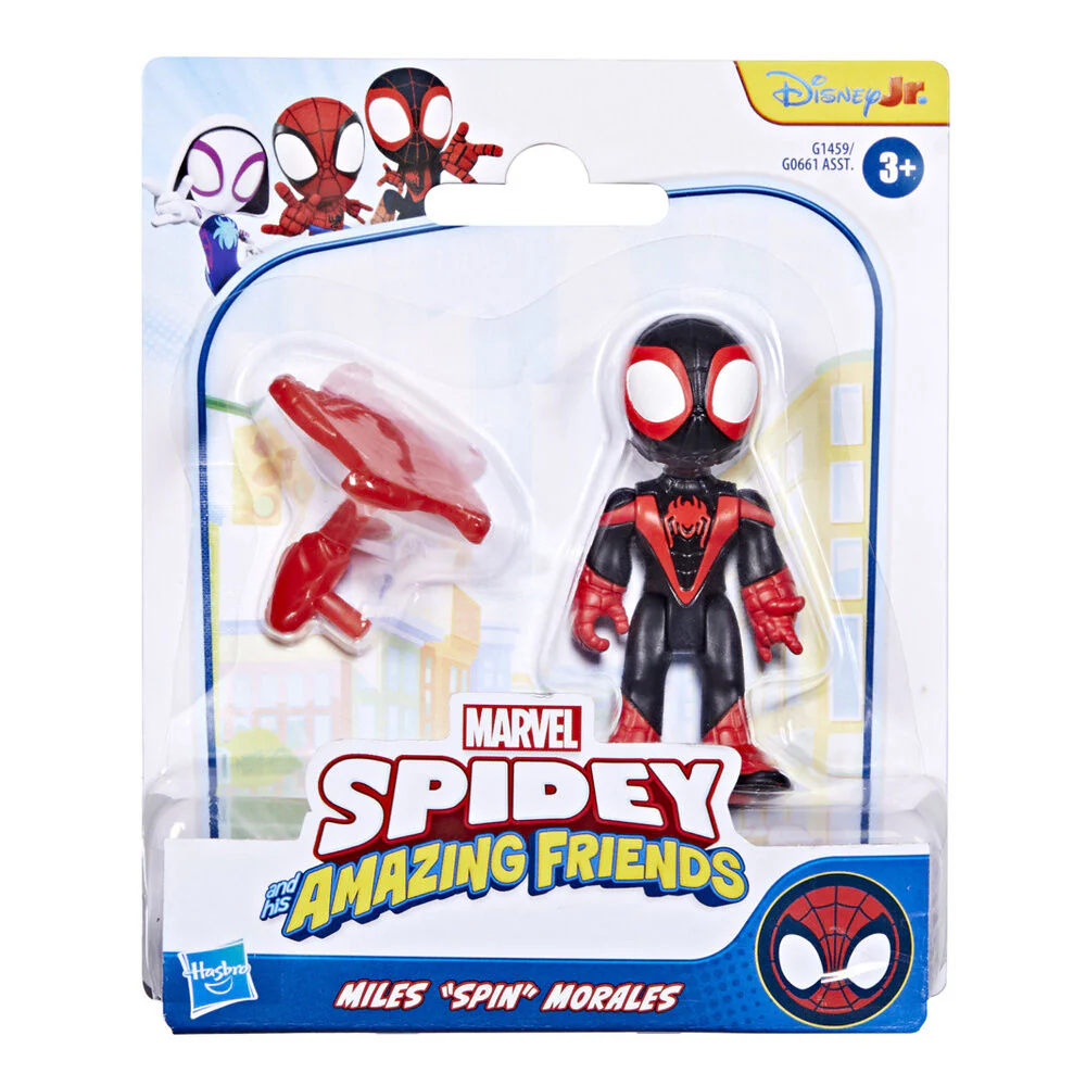 Figura Miles Spin Morales Spidey Marvel 7Cm