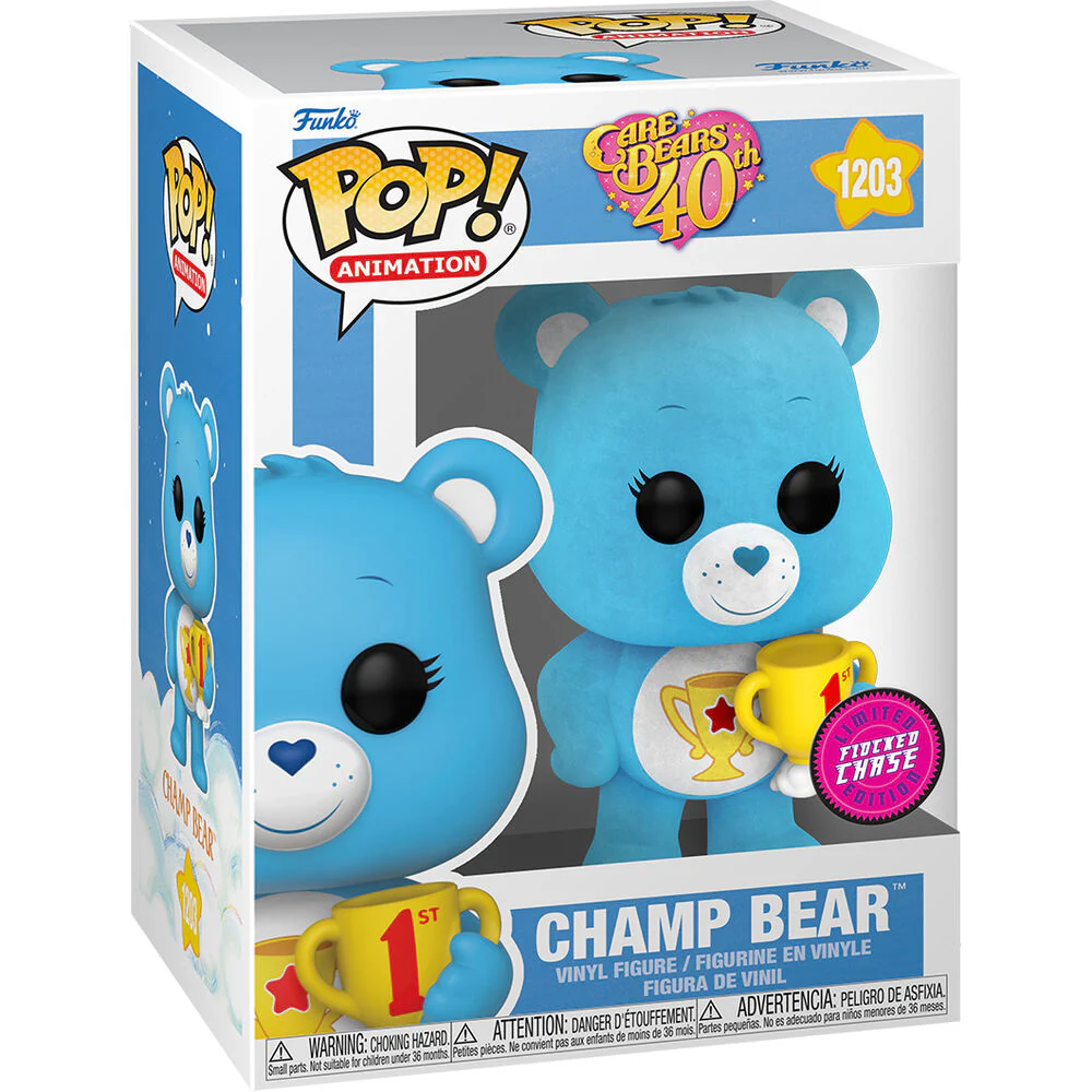 Figura Pop Care Bears 40Th Anniversary Champ Bear Chase
