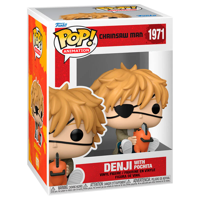 Figura Pop Chainsaw Man Denji With Pochita