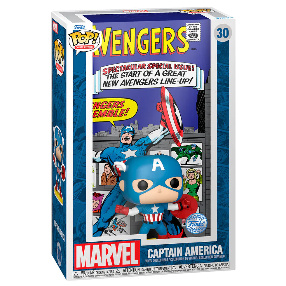 Figura Pop Comic Cover Marvel Los Vengadores Avengers Capitan America Exclusive