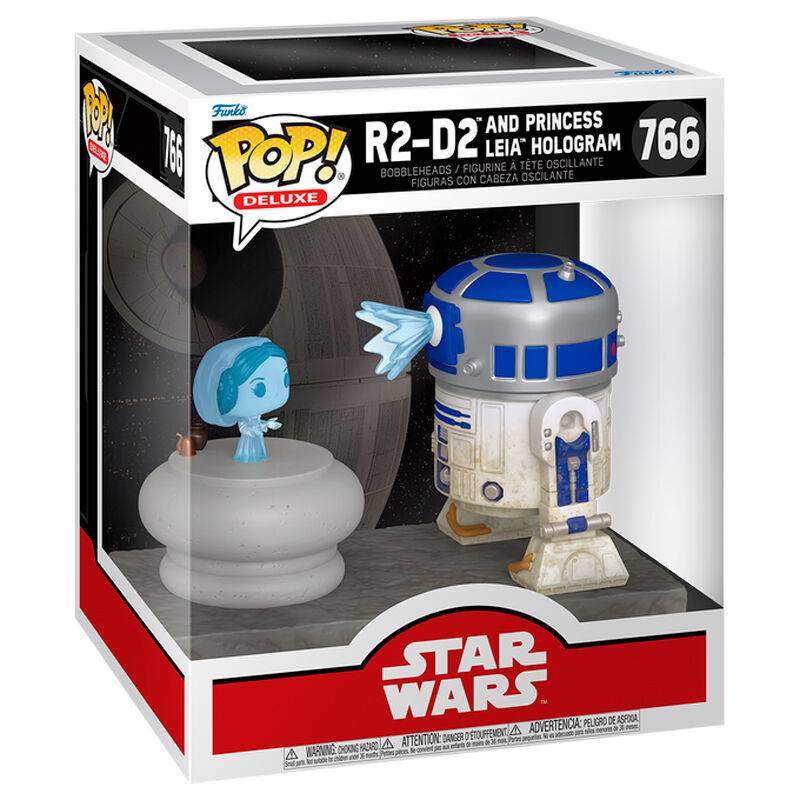 Figura Pop Deluxe Star Wars R2-D2 And Princess Leia Hologram - Image 2