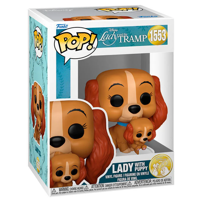Figura Pop Disney La Dama Y El Vagabundo Lady With Puppy - Image 2