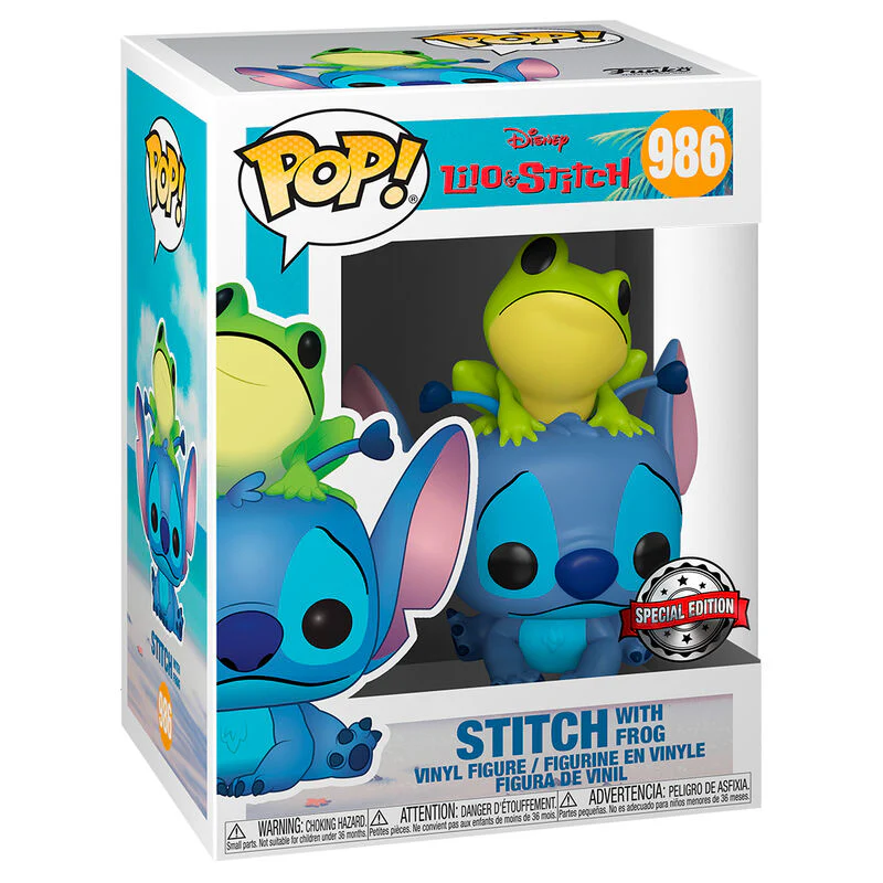 Figura Pop Disney Lilo & Stitch - Stitch With Frog Exclusive