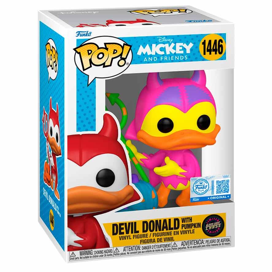 Figura Pop Disney Mickey And Friends Devil Donald With Pumpkin Chase Exclusive - Image 2