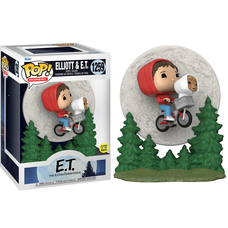 Figura Pop E.t El Extraterrestre 40Th Elliott & E.t Flying