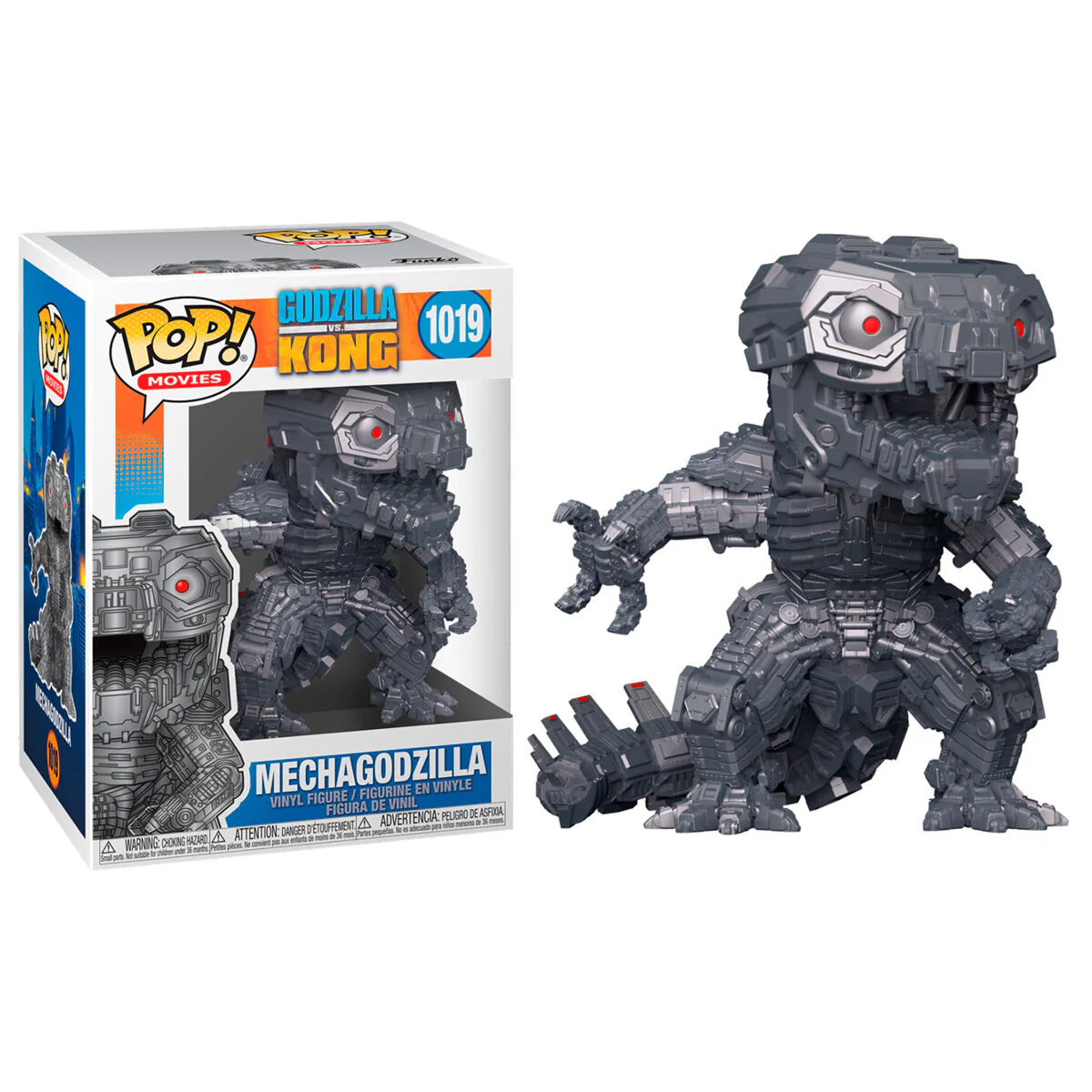 Figura Pop Godzilla Vs Kong Mechagodzilla Metallic