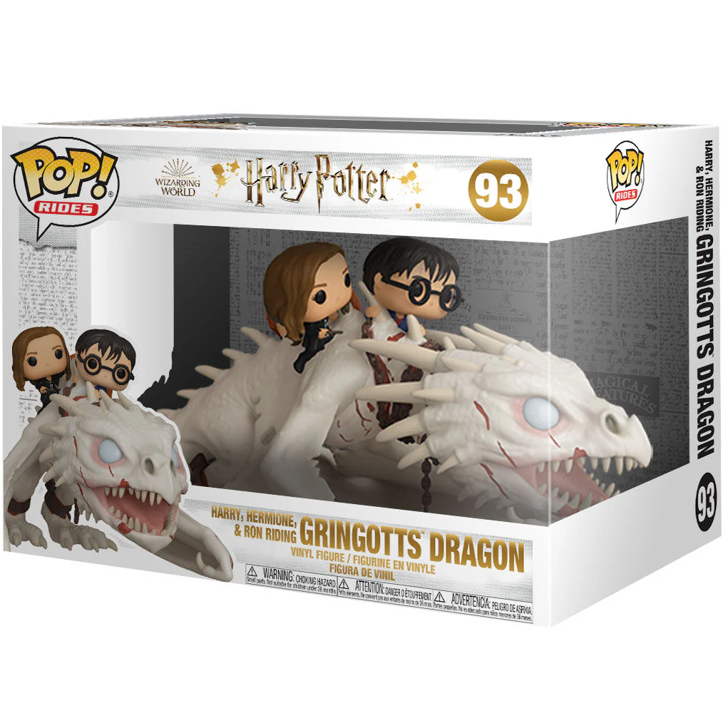 Figura Pop Gringotts Dragon Con Harry, Ron Y Hermione Harry Potter - Image 3