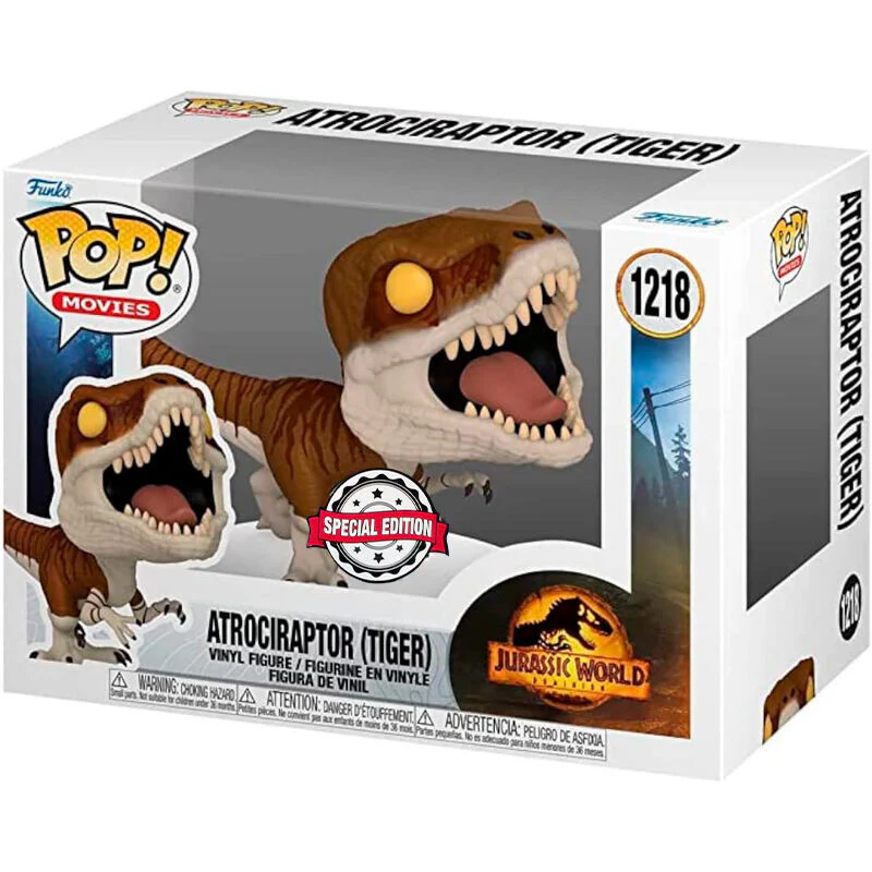Figura Pop Jurassic World Atrociraptor Tiger Exclusive