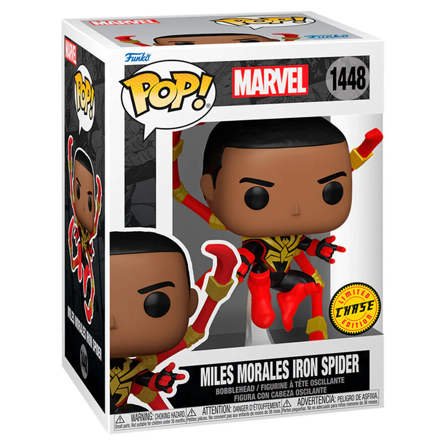 Figura Pop Marvel Miles Morales Iron Spider Chase - Image 2