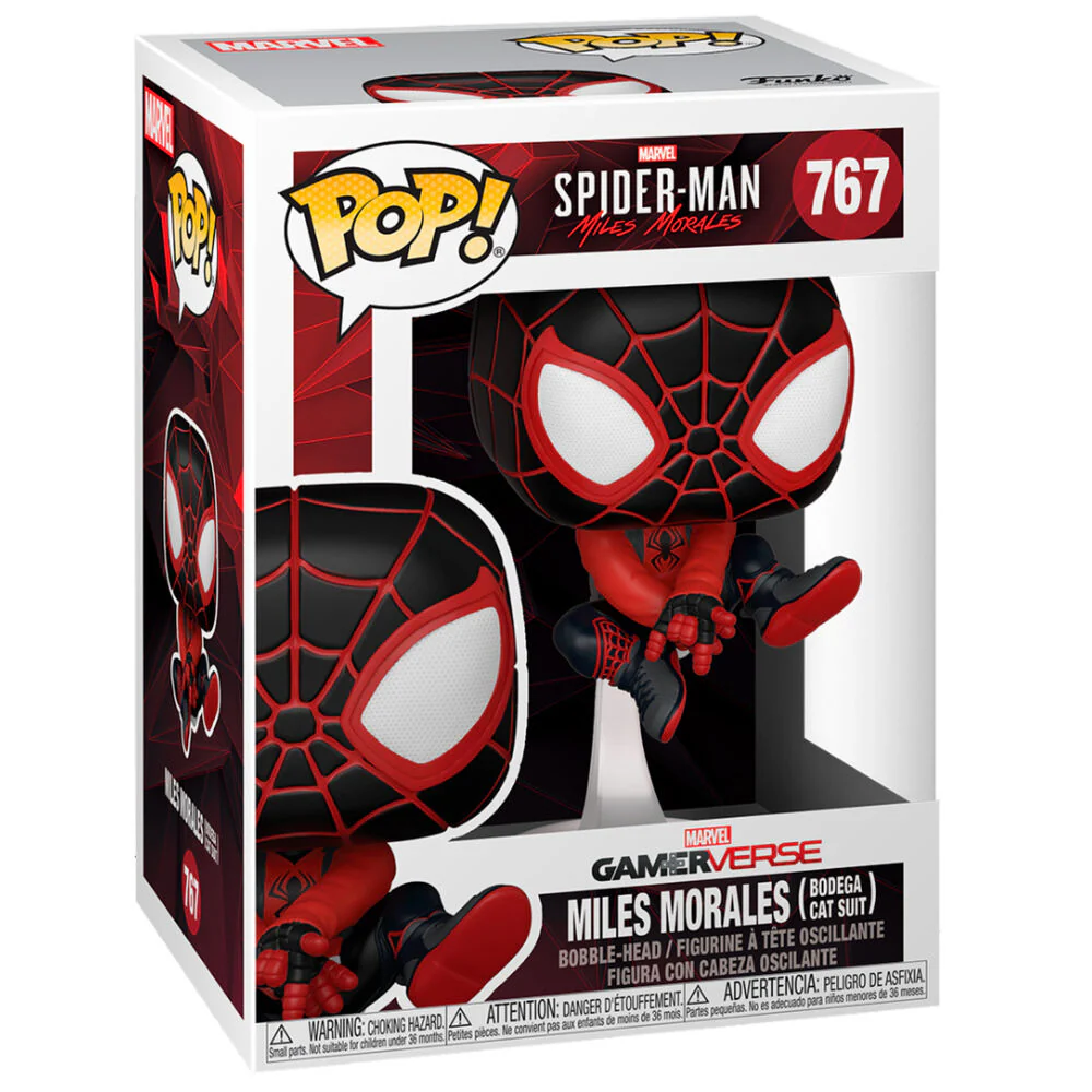 Figura Pop Marvel Spiderman Miles Morales Bodega Cat Suit - Image 3