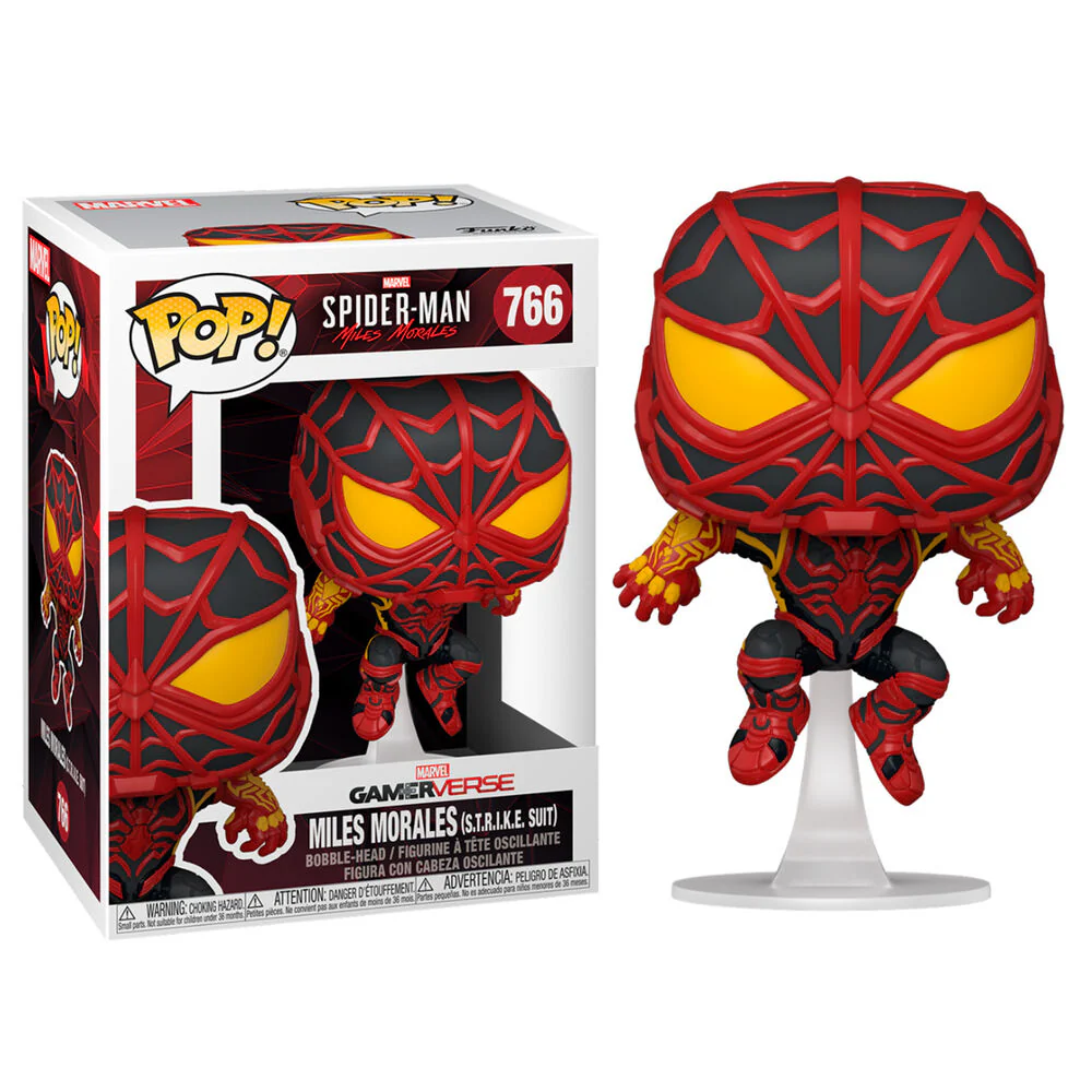 Figura Pop Marvel Spiderman Miles Morales S.t.r.i.k.e. Suit