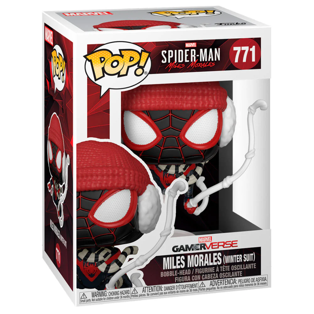 Figura Pop Marvel Spiderman Miles Morales Winter Suit - Image 3