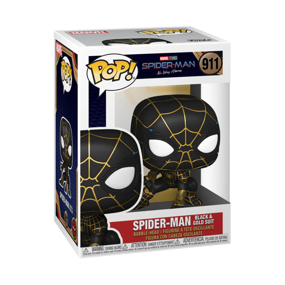 Figura Pop Marvel Spiderman No Way Home Spiderman Black & Gold Suit - Image 3