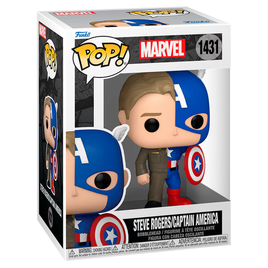 Figura Pop Marvel Steve Rogers/capitan America - Image 2