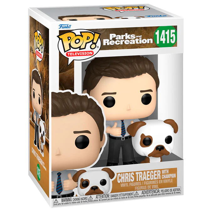 Figura Pop Parks And Recreation Chris Traeger With Champion