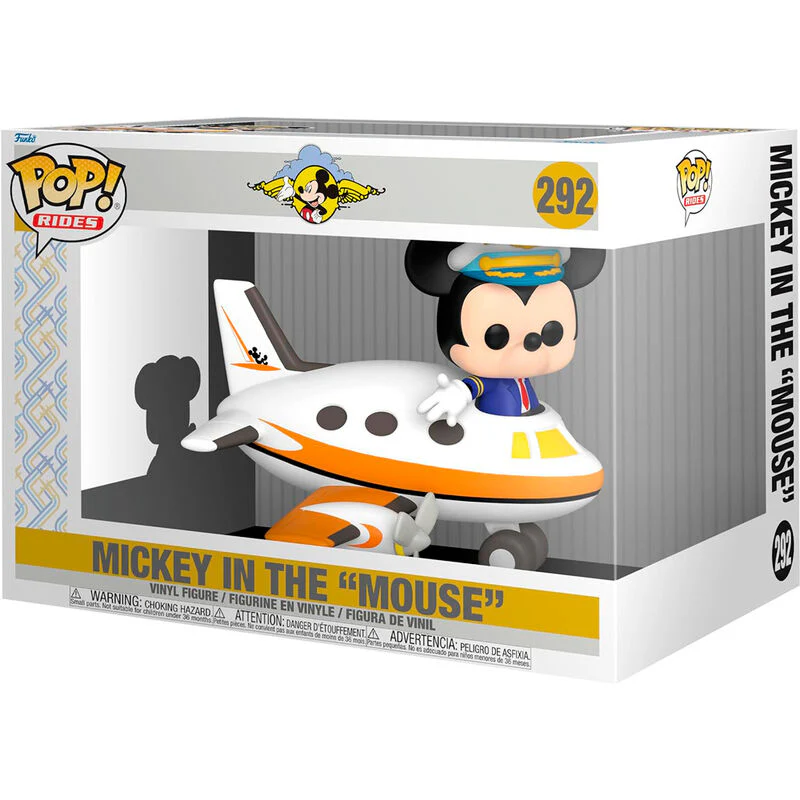 Figura Pop Rider Disney Mickey With Plane