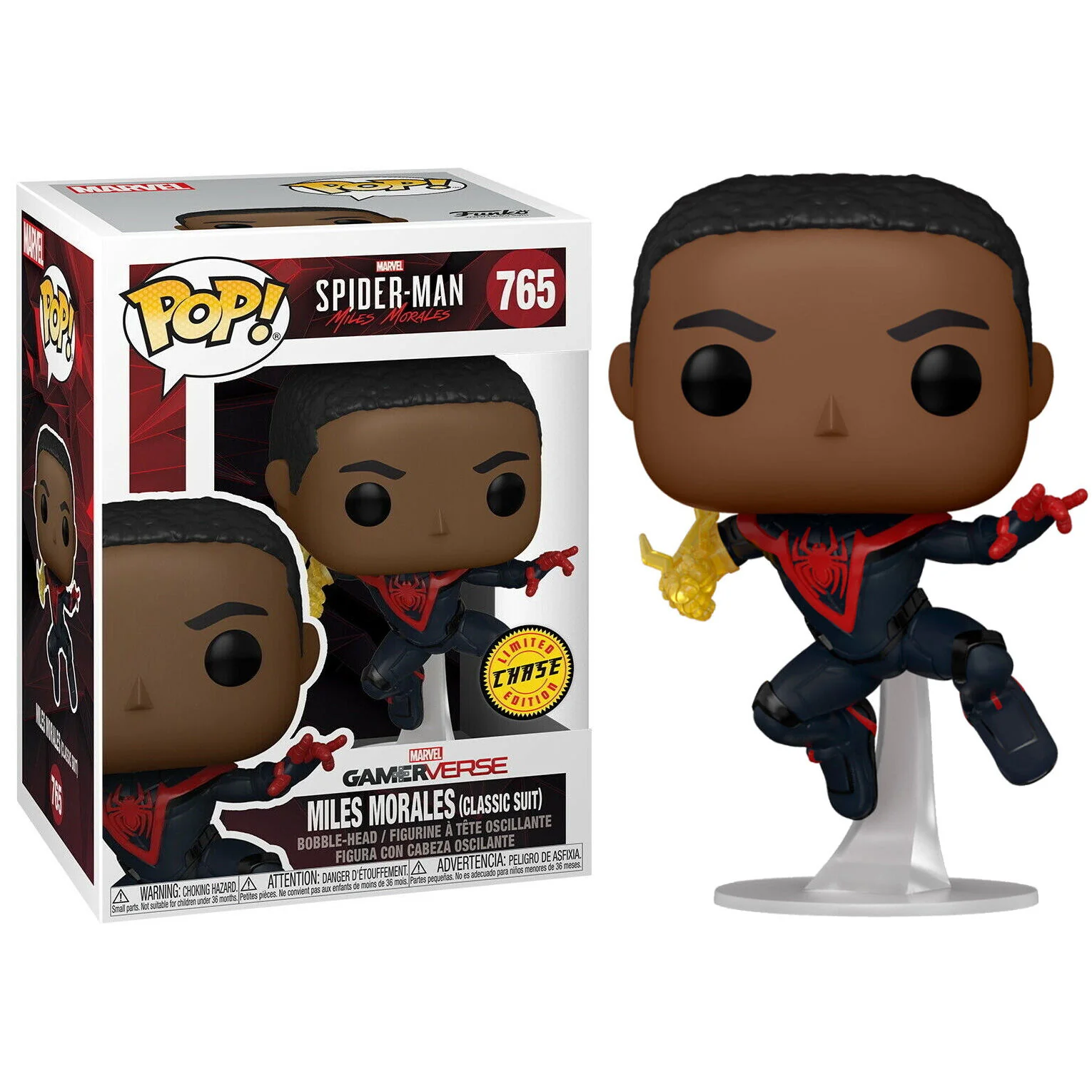 Figura Pop Spiderman Miles Morales Classic Suit Chase - Image 3