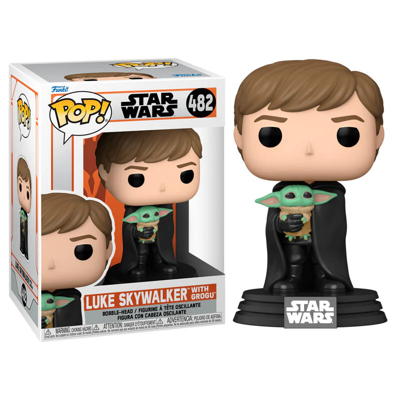 Figura Pop Star Wars Mandalorian Luke With Child