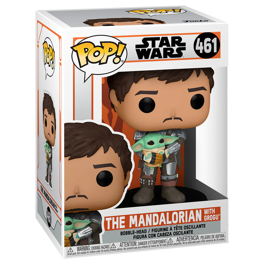 Figura Pop Star Wars Mandalorian Mando Holding Child - Image 2