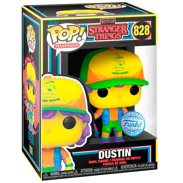 Figura Pop Stranger Things Dustin In Beef Black Light Exclusive - Image 3