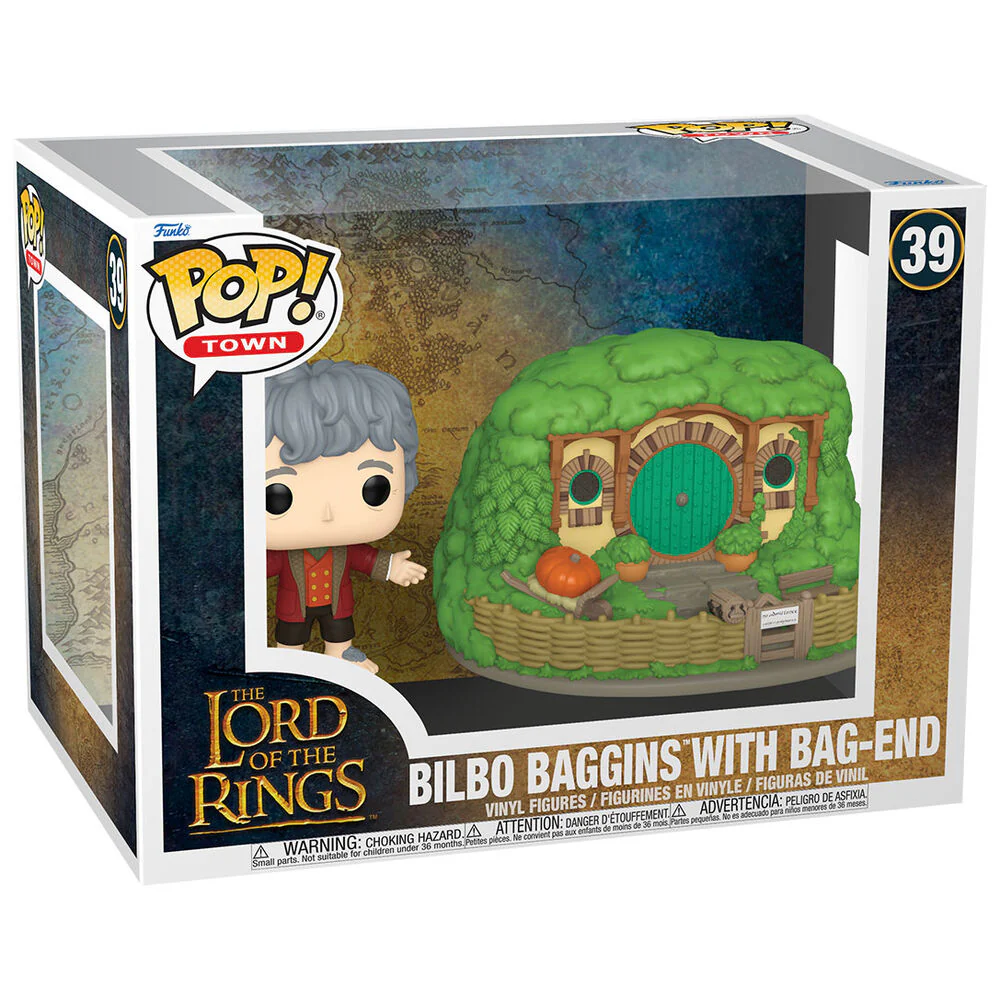 Figura Pop Town El Señor De Los Anillos Bilbo Baggins With Bag-end - Image 2