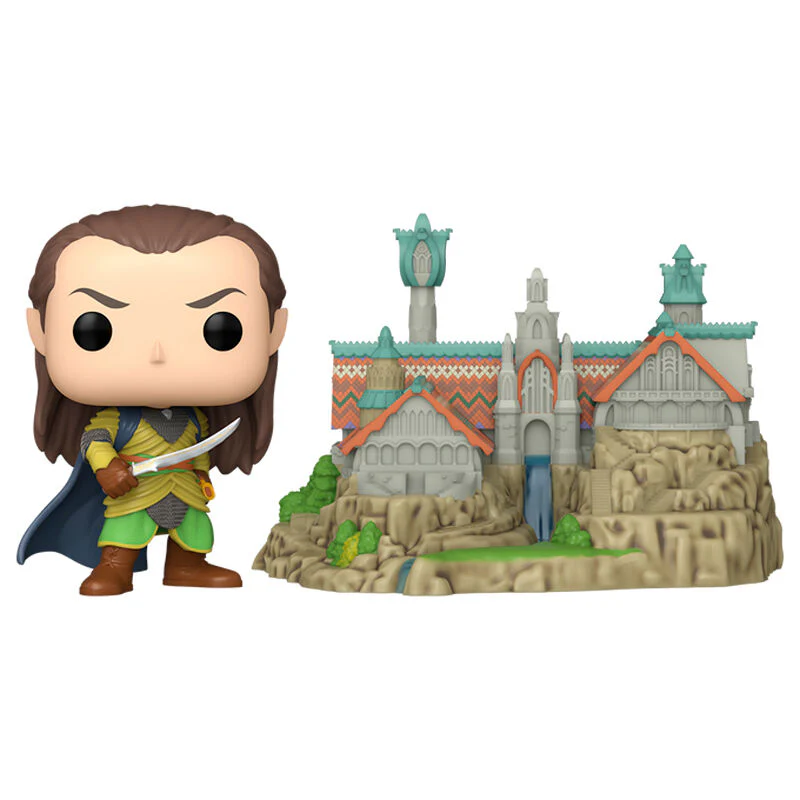 Figura Pop Town El Señor De Los Anillos Lord Elrond With Rivendell - Image 2