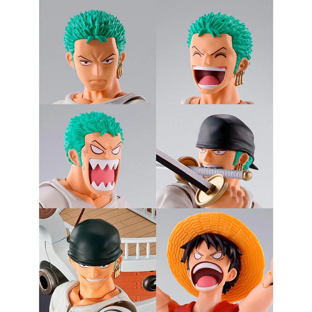 Figura S.h Figuarts Roronoa Zoro Romance Dawn One Piece 15Cm - Image 4