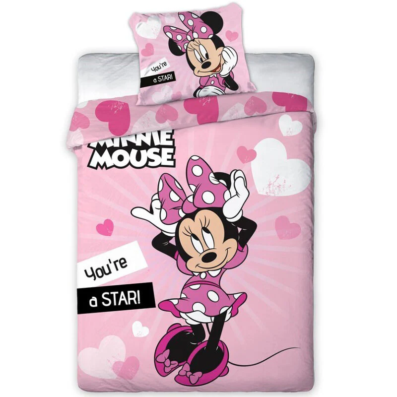 Funda Nordica Minnie Disney Cama 90 Microfibra