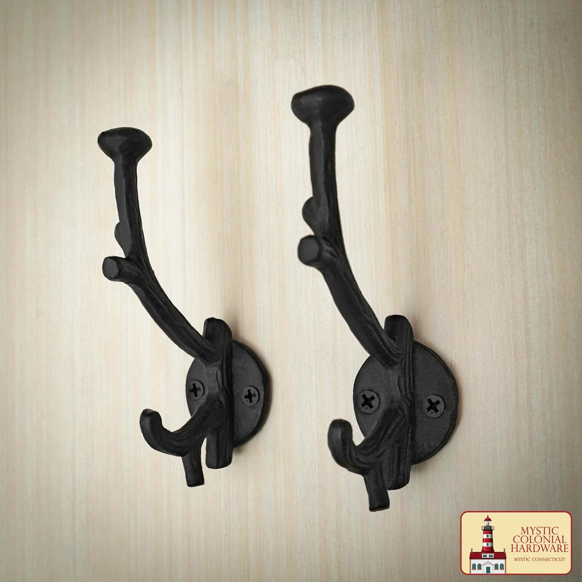Ganchos de Pared Rústicos de Hierro Fundido : Ideales para Ambientes Victorianos, Coloniales, Retro, Steampunk, Góticos y Barrocos (1 2 X 3.8 ) Cm