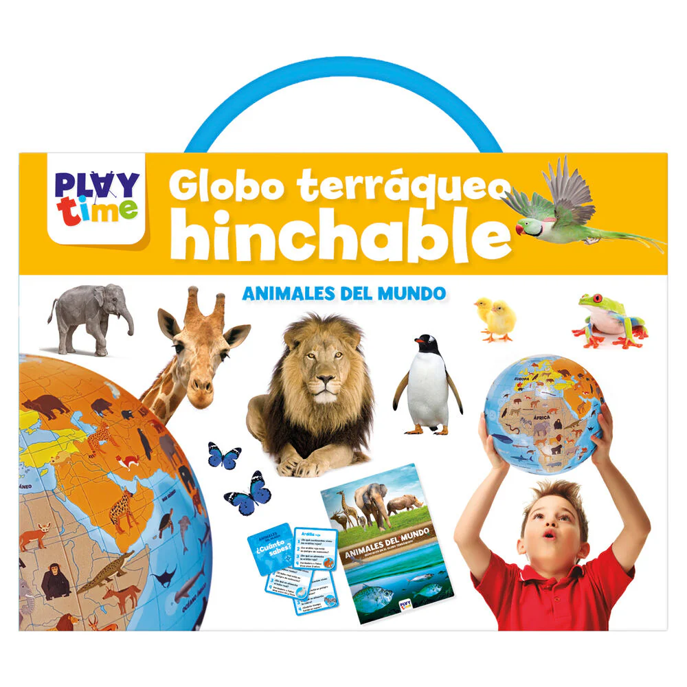 Globo Terraqueo Hinchable El Mundo De Los Animales Español