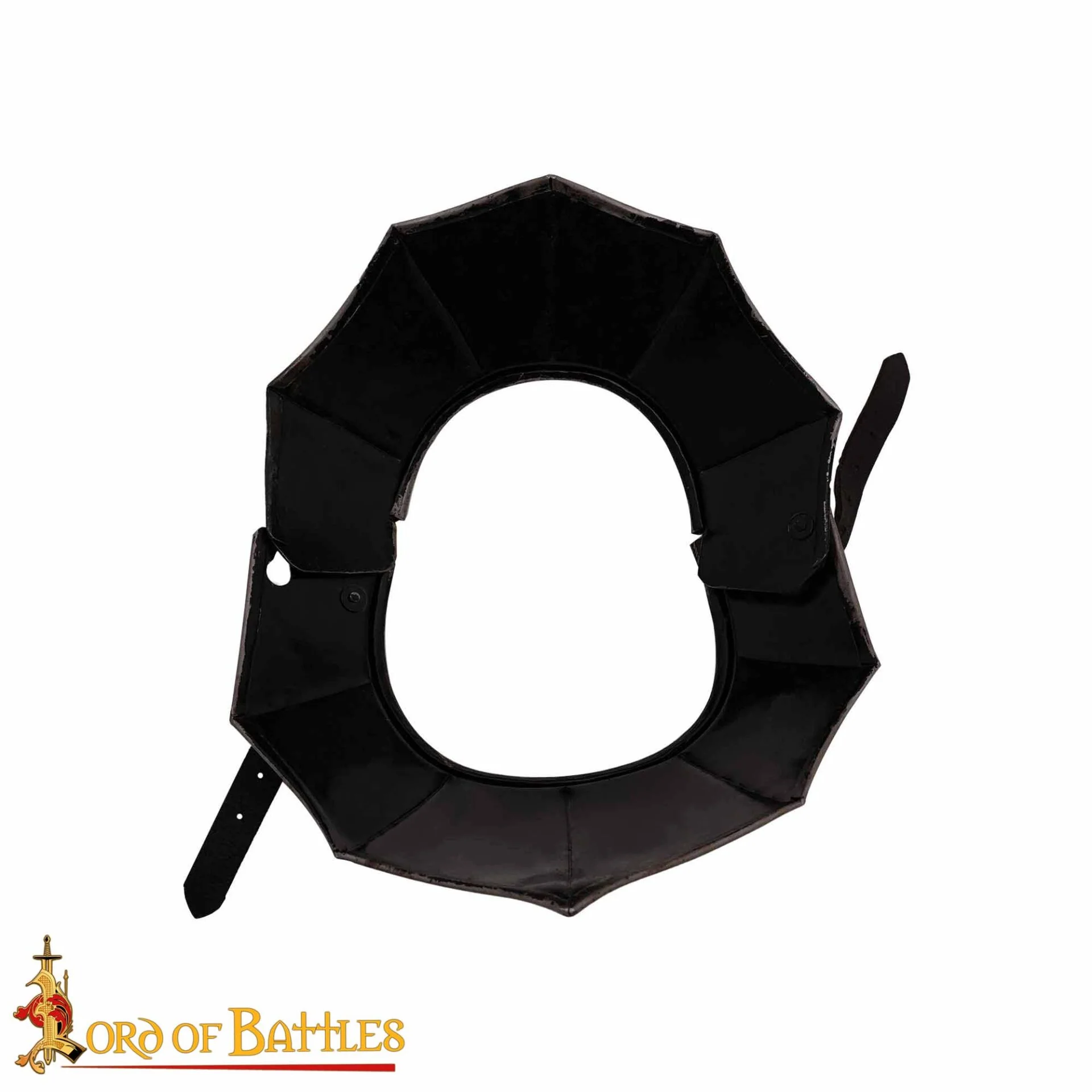 Gorget Caballero Gótico con Bordes Estriados y Diseño de Cuerda Calibre 16 - Image 8